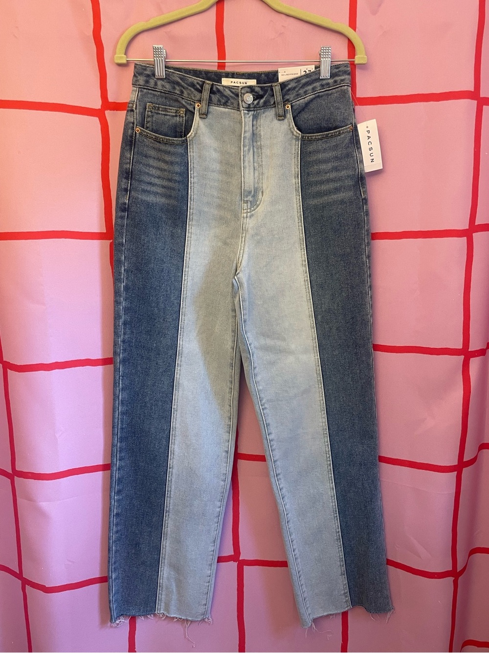 NWT PacSun Two-Tone Boyfriend Jeans